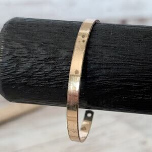 Almost A Brassy Shade of Gold Tone Cuff Bracelet - Poor Condition